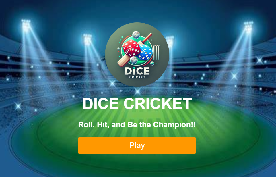 Dice Cricket Game