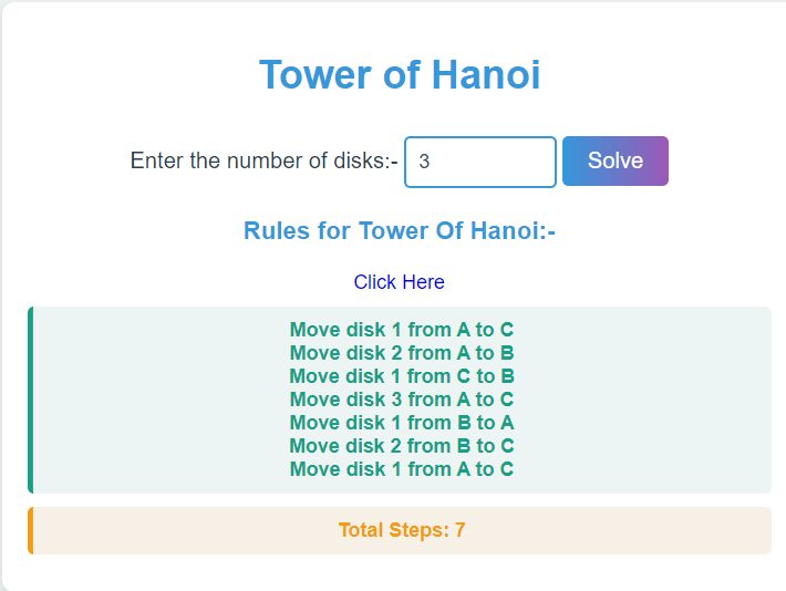 Tower of Hanoi