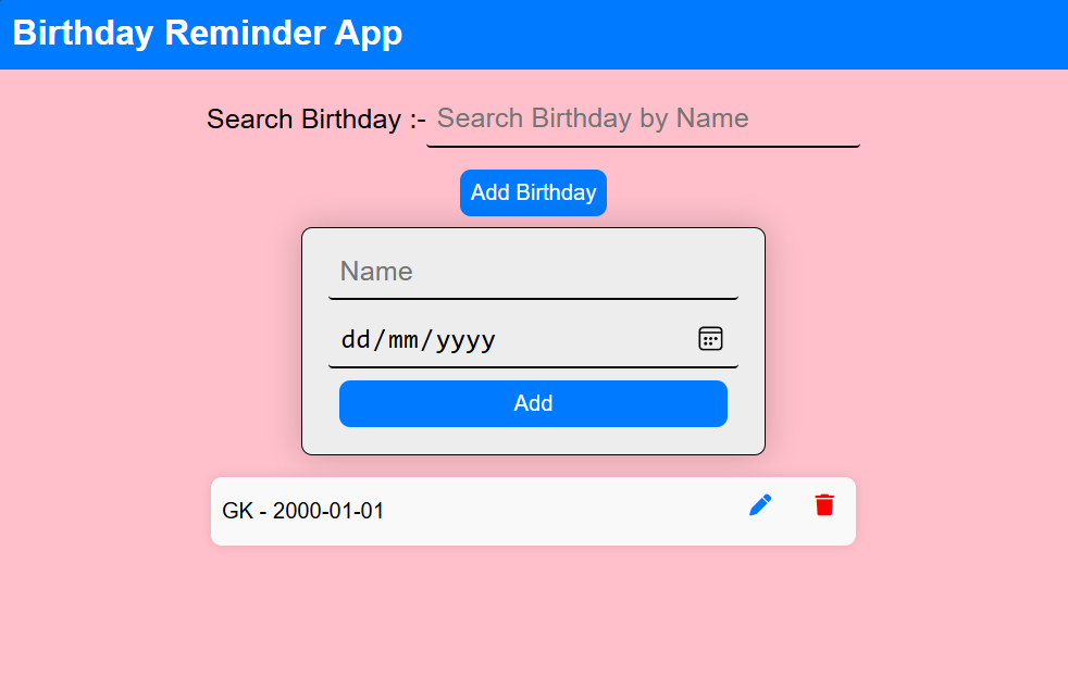 Birthday Reminder