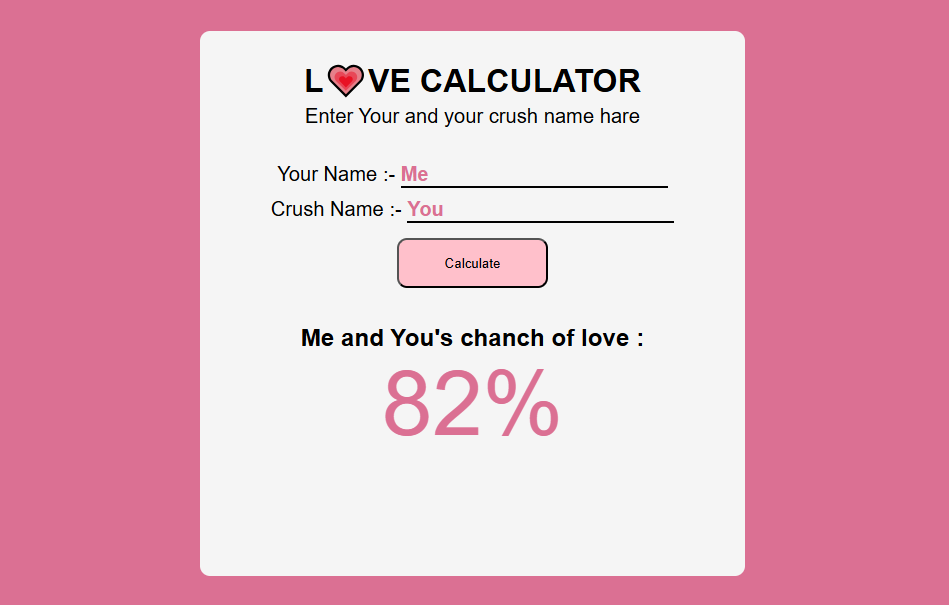Love Calculator