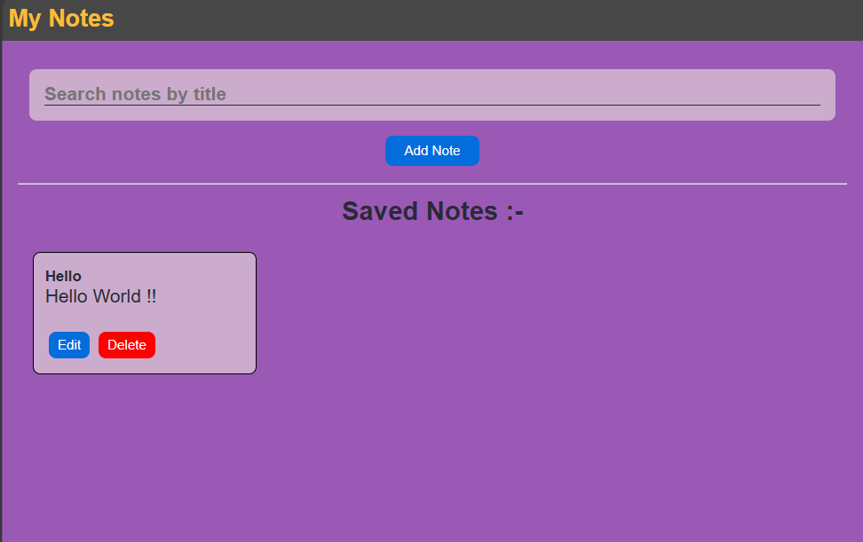 Note App